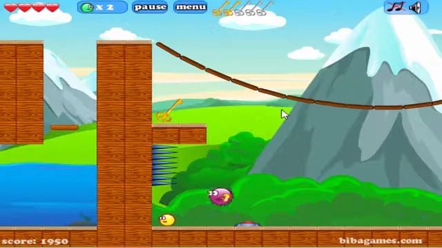 Игра для детей как мультик Frizzle Fraz – прохождение игры про красный шарик, серия 1