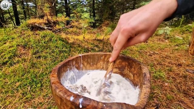 Unique BONE MARROW Bread, BAKING IN THE  FOREST🤔  ( ASMR COOKING, RELAXING SOUNDS, 4K, )