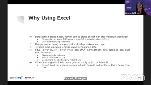 Webinar Data Analysis Reporting with Excel - dilatih.co