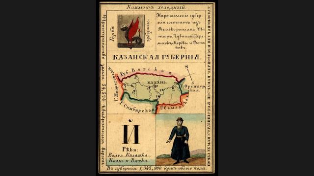 Какие были губернии в Российской Империи? Казанская губерния в России, в середине 19 века. Часть 25.