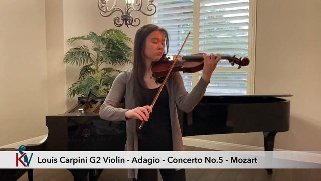 Louis Carpini G2 Violin — Adagio - Concerto No. 5 by Mozart