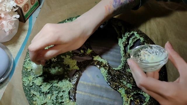Эта паста живая!!! =} DIY Панно миксмедиа