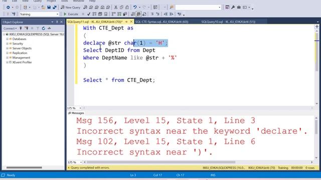 SQL CTE  Follow these 5 Rules while Creating a CTE Avoid these mistakes !