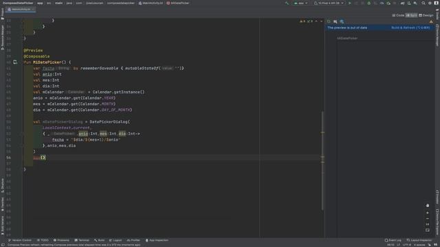 DatePicker En Android Jetpack Compose ?