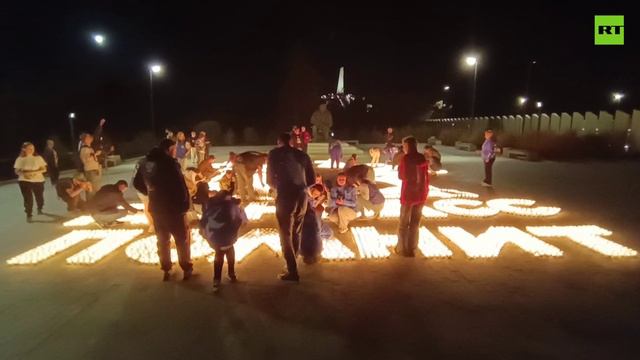 «Донбасс помнит»: в комплексе «Саур-Могила» зажгли свечи в память о Великой Отечественной войне