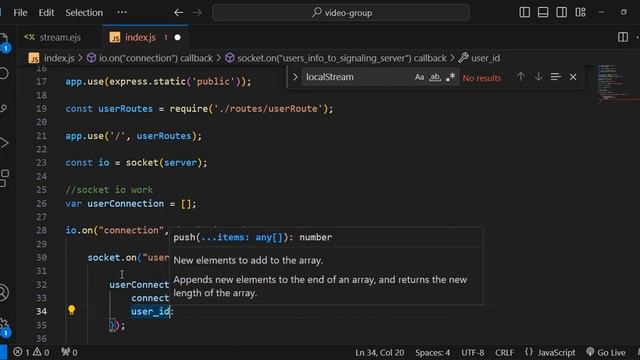 Get User Connected to Room in Group Calling App using Socket.IO | Group Video Calling App Node #6