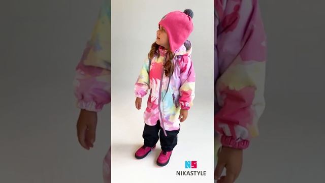 Комбинезон утеплённый NikaStyle демисезонный 8м2822 (розовый/желтый)