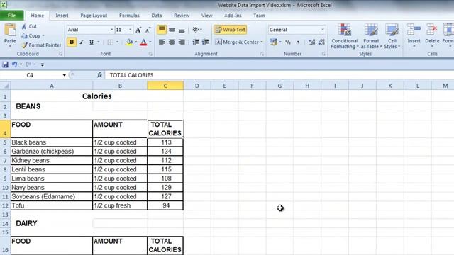 Fixing Excel Data Imported From Websites or Other Sources