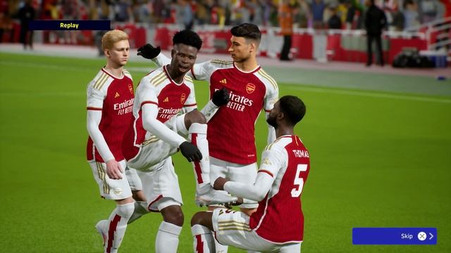 eFootball 2024 - Arsenal vs. Barcelona - Full Match at the Emirates | PS5™ [4K60]