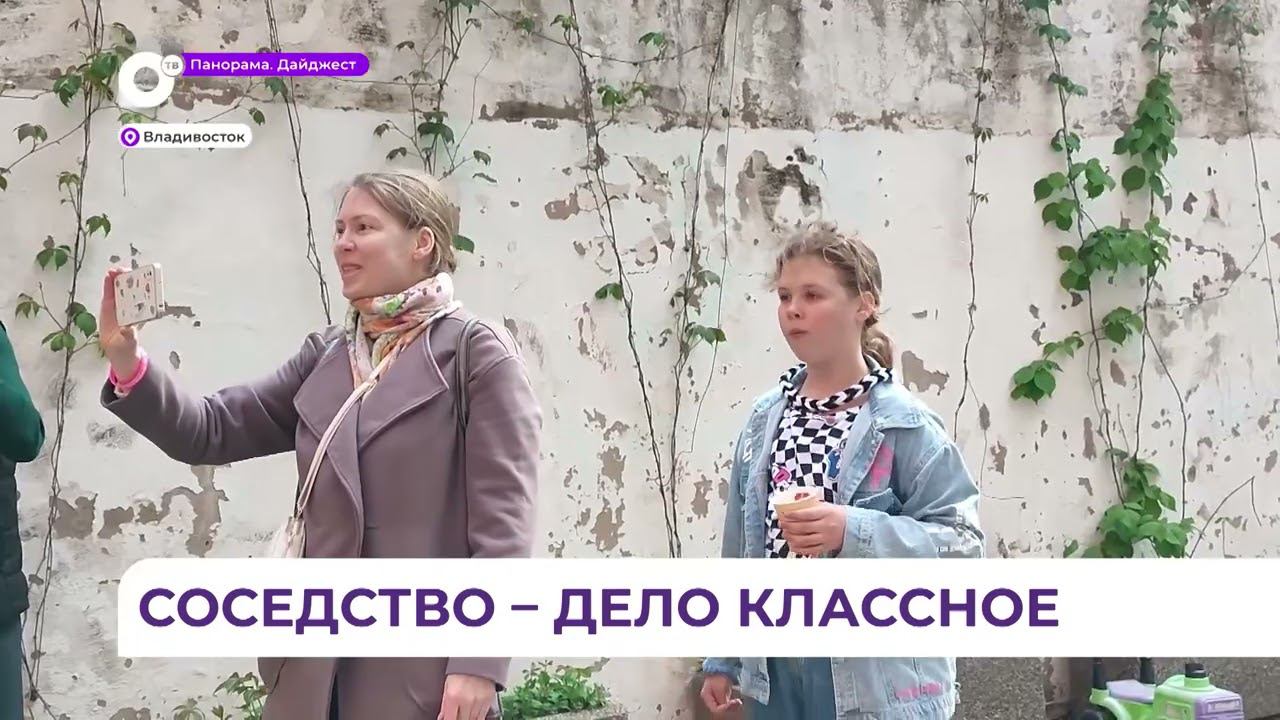 Во Владивостоке социальная акция «День соседей» собрала разные поколения в одном дворе