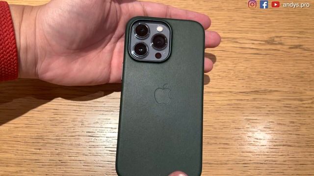 Sierra Blue + Sequoia Green iPhone 13 Pro Max MATCH with Apple Official Leather MagSafe Case?