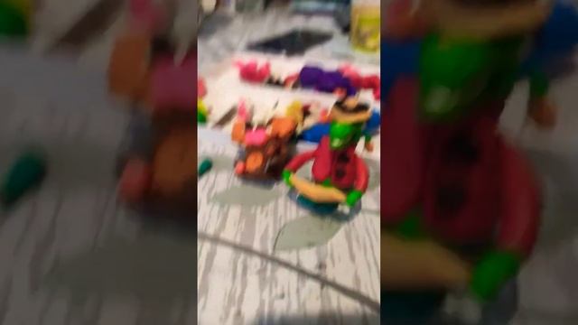 Крокодил Гена из пластилина
