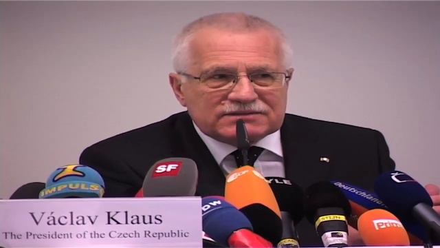 Vaclav Klaus 'surprised' to see MEPs leave plenary during speech