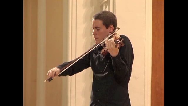 J. S. Bach: Partita for solo violin in d minor, 5th mov.: Ciaccona, part2 (Kristóf Baráti)