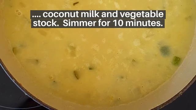 How to make creamy Marrow Soup with coconut milk