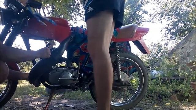 Минск с резонатором от кросовой CZ 125