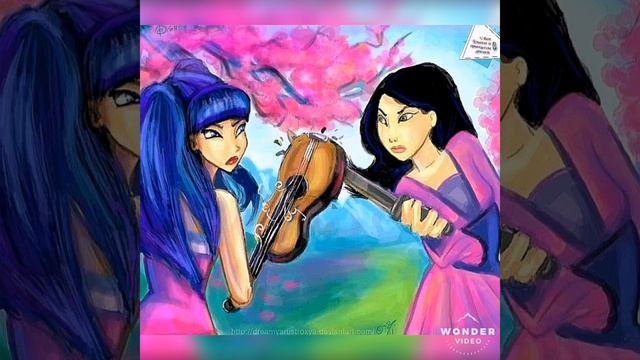 Небольшая подборка артов с 🧚🏻♀️феями винкс и 👸🏼принцессами диснея
