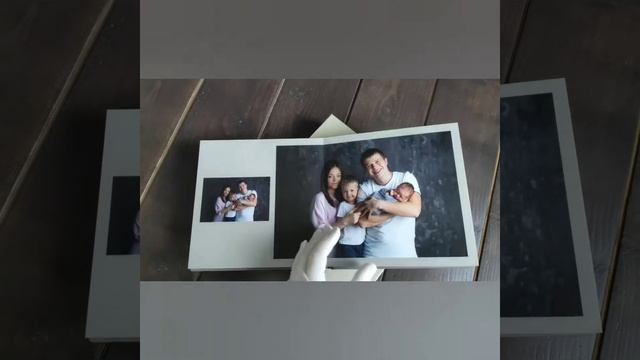 Фотокнига с фотосессии новорожденного