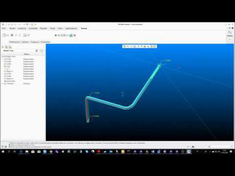 Проектирование в CREO - 3D протягивание