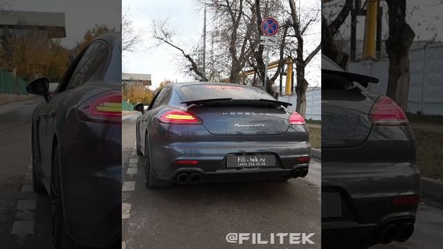 Спортивный выхлоп FiliTek на Porsche Panamera 4.8 GTS 2014 года