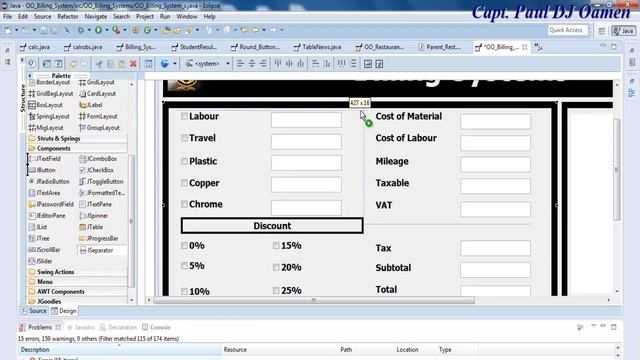 How to Create an Object-Oriented Advanced Billing System Project in Java Eclipse Part 1 of 3