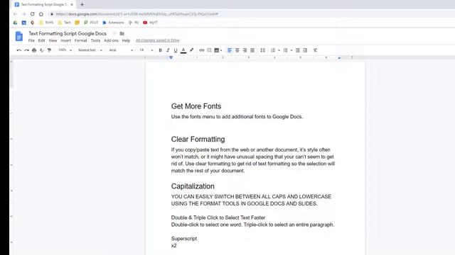 Google Docs Clear Formatting and Paste Without Formatting