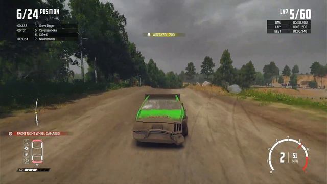 Wreckfest | Boulder Bank Circuit | #60LapChallenge | Xbox Series X Gameplay