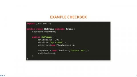 AWT Checkbox in java