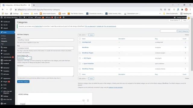 How to Add a category in WordPress in Hindi /Urdu || Bajrai Tutorials