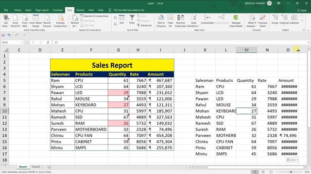 How to use Paste Special in Excel 2019 | Paste Formulas | Paste Values | Comments | Skip blanks
