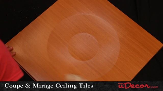 Coupe & Mirage Ceiling Tiles   Wood Finish