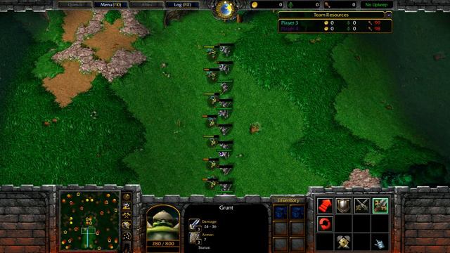 Grunts vs Footmen (fully upgraded/100 limit)
