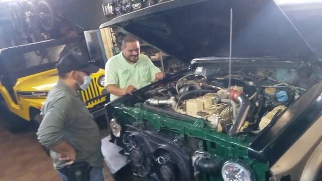 Patrol Y60 con motor 6BT. Algunos dijeron que no se podría. Que nos tardamos, sí, pero se pudo.