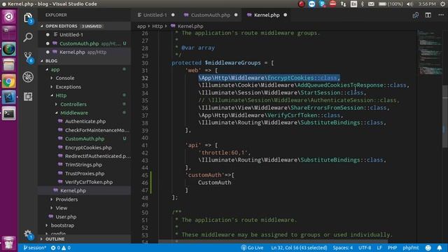 Laravel 7 tutorial #17  Session with Middleware