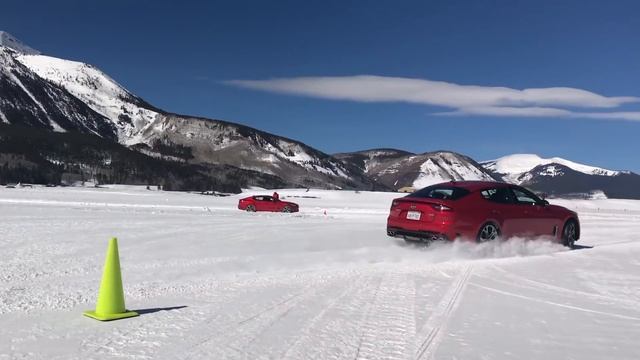 Kia Stinger AWD vs. The Ice Track