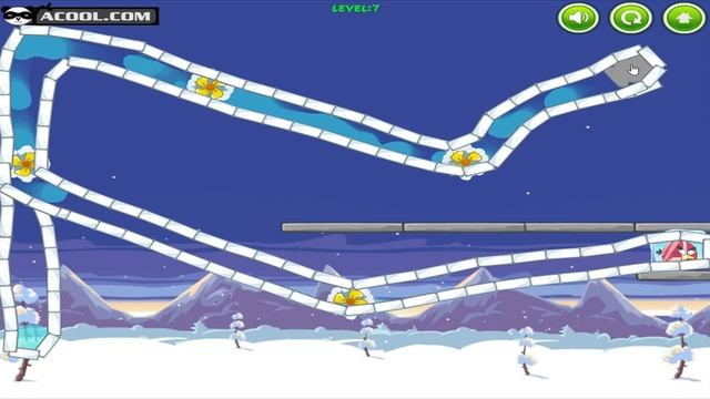 Angry Birds Frozen! DRAWING CLEAN WATER WAY RESCUE UNFREEZE ANGRY BIRDS!