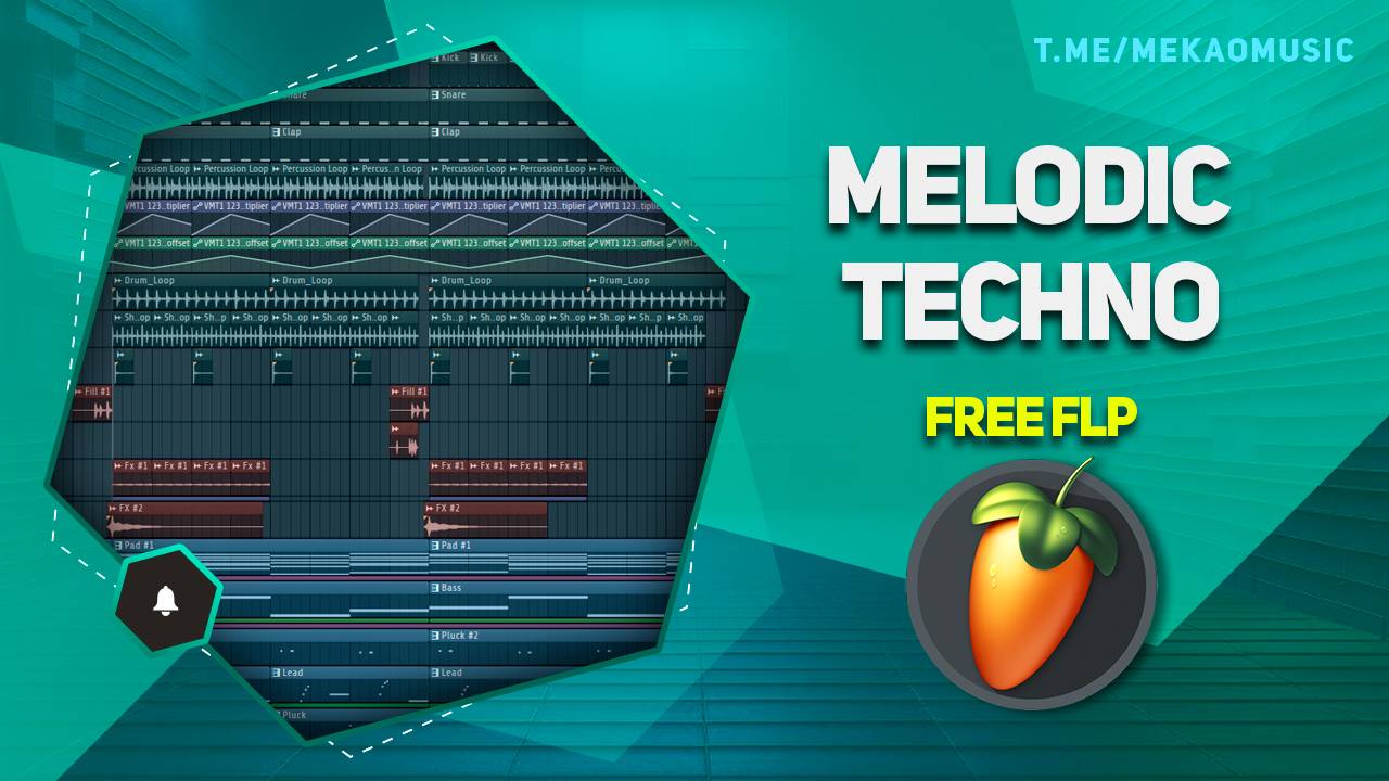 Melodic Techno in FL Studio 20 (+Free FLP) / Мелодик техно в ФЛ студио 20 (+Бесплатный ФЛП)