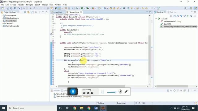 Request Dispatcher in Servlet