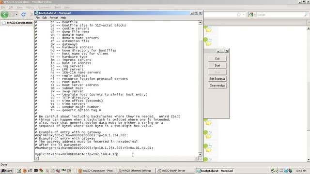 WAGO CoDeSys 2.3 Quick Start Guide - Assigning IP Address With BootP