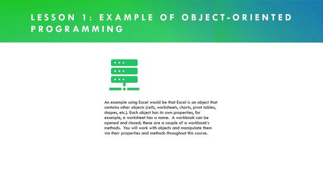 04-Example of Object-Oriented Programming Using Excel Learnit Anytime