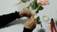Урок №11 Веточка розы Сборка веточек