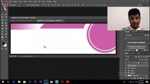 How To Banner Design In Photoshop   Sinhala Lesson
