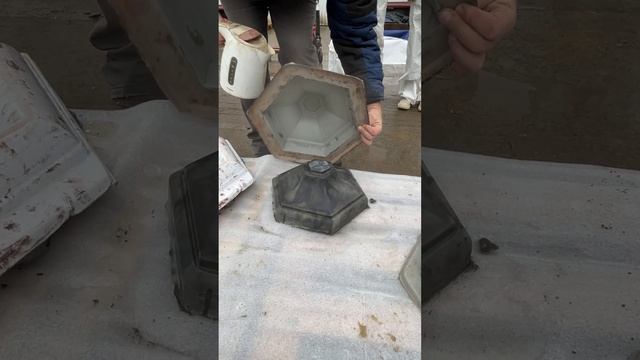 Шестигранный вазон из бетона своими руками