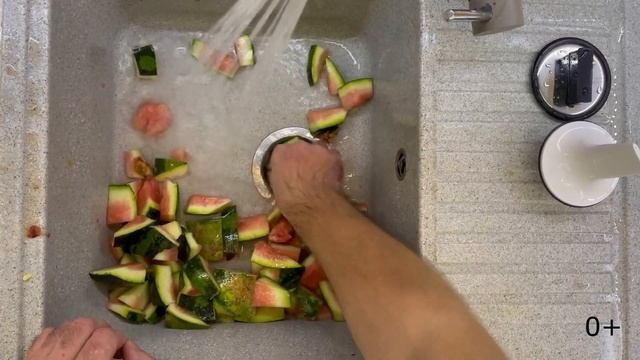Арбуз и американский измельчитель для раковины. Лучший Диспоузер для кухни  WASTE FIGHTER