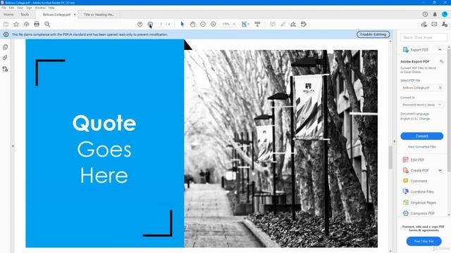 Adobe Reader Navigation Options - Learn Adobe Acrobat Reader