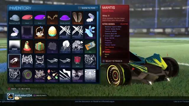 Rocket League Mantis from Nitro crate