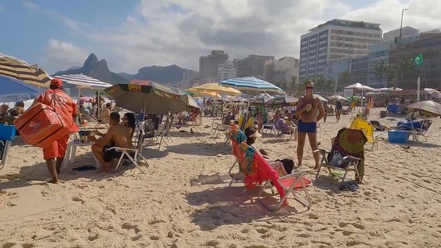 Rio de Janeiro Ipanema Beach Walk BRAZIL