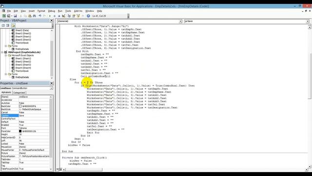 Create A Simple Employee Database In Excel and VBA