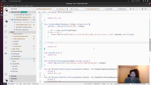 Mounting attached volume to a staging directory | Writing a Kubernetes CSI plug-in from scratch -8