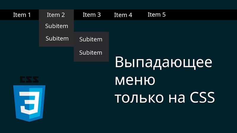 Урок № 22. Выпадающее меню